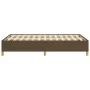 Dark brown fabric bed frame 120x190 cm by vidaXL, Beds and slatted bases - Ref: Foro24-3269641, Price: 89,71 €, Discount: %