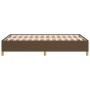 Estructura de cama tela marrón oscuro 120x190 cm de vidaXL, Camas y somieres - Ref: Foro24-3269641, Precio: 90,80 €, Descuent...