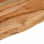 Tablero rectangular madera de acacia borde vivo 110x40x2,5 cm