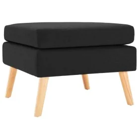 Black fabric footrest by vidaXL, Ottomans - Ref: Foro24-288742, Price: 86,54 €, Discount: %