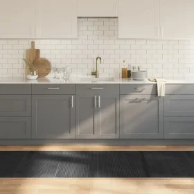 Rectangular gray bamboo rug 80x500 cm by vidaXL, Rugs - Ref: Foro24-376796, Price: 45,24 €, Discount: %