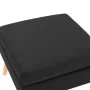 Black fabric footrest by vidaXL, Ottomans - Ref: Foro24-288742, Price: 86,43 €, Discount: %