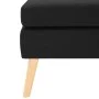 Black fabric footrest by vidaXL, Ottomans - Ref: Foro24-288742, Price: 86,43 €, Discount: %