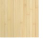 Alfombra rectangular bambú color natural claro 100x500 cm