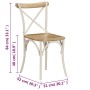 Sillas con respaldo cruzado 2 uds madera maciza de mango blanco | Foro24.es | Tu tienda online para hogar, jardín y más Foro24.es