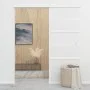 ESG glass and silver aluminum sliding door 76x205 cm by vidaXL, Doors - Ref: Foro24-288058, Price: 210,78 €, Discount: %