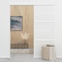 Schiebetür aus ESG-Glas und silbernem Aluminium, 76 x 205 cm von vidaXL, Türen - Ref: Foro24-288058, Preis: 210,78 €, Rabatt: %