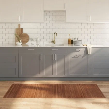 Rectangular brown bamboo rug 80x200 cm by vidaXL, Rugs - Ref: Foro24-376908, Price: 45,56 €, Discount: %