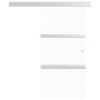 Schiebetür aus ESG-Glas und silbernem Aluminium, 76 x 205 cm von vidaXL, Türen - Ref: Foro24-288058, Preis: 210,78 €, Rabatt: %