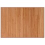 Alfombra rectangular bambú color natural 70x100 cm