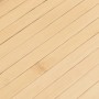 Alfombra rectangular bambú color natural claro 80x100 cm