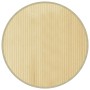 Alfombra redonda bambú color natural claro 80 cm