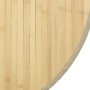 Alfombra redonda bambú color natural claro 80 cm