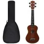Soprano ukulele set for children with dark wood case 23" by vidaXL, String instruments - Ref: Foro24-70150, Price: 30,95 €, D...
