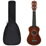 Sopran Ukulele Set für Kinder mit dunklem Holzkoffer 21" von vidaXL, Streichinstrumente - Ref: Foro24-70145, Preis: 33,77 €, ...