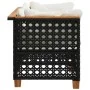Garden corner sofas with cushions 2 pcs black synthetic rattan by vidaXL, Outdoor sofas - Ref: Foro24-365935, Price: 172,35 €...