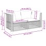 Garten-Ecksofas mit Kissen, 2 Stück, schwarzes synthetisches Rattan von vidaXL, Outdoor-Sofas - Ref: Foro24-365935, Preis: 17...