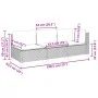 3-seater garden sofa with gray synthetic rattan cushions by vidaXL, Outdoor sofas - Ref: Foro24-365921, Price: 223,16 €, Disc...