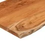 Quadratisches Brett aus massivem Akazienholz mit lebender Kante, 60 x 60 x 2,5 cm von vidaXL, Tischplatten - Ref: Foro24-3706...