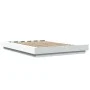 White engineered wood bed frame with LED 135x190 cm by vidaXL, Beds and slatted bases - Ref: Foro24-3281133, Price: 180,82 €,...