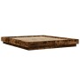 Smoked oak engineered wood bed frame 150x200cm by vidaXL, Beds and slatted bases - Ref: Foro24-3281186, Price: 161,23 €, Disc...