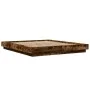 Smoked oak engineered wood bed frame 150x200cm by vidaXL, Beds and slatted bases - Ref: Foro24-3281186, Price: 159,33 €, Disc...