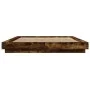 Smoked oak engineered wood bed frame 150x200cm by vidaXL, Beds and slatted bases - Ref: Foro24-3281186, Price: 159,33 €, Disc...
