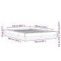 Estructura de cama madera de ingeniería roble ahumado 140x190cm de vidaXL, Camas y somieres - Ref: Foro24-3281221, Precio: 15...