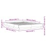 Smoked oak engineered wood bed frame 140x190cm by vidaXL, Beds and slatted bases - Ref: Foro24-3281221, Price: 157,88 €, Disc...