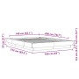 Betongrauer Bettrahmen aus Holzwerkstoff, 140 x 200 cm von vidaXL, Betten und Lattenroste - Ref: Foro24-3281192, Preis: 161,1...