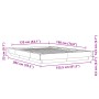 Bettgestell aus geräuchertem Eichenholzwerkstoff, 135 x 190 cm von vidaXL, Betten und Lattenroste - Ref: Foro24-3281228, Prei...