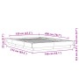 Betongrauer Bettrahmen aus Holzwerkstoff, 120 x 200 cm von vidaXL, Betten und Lattenroste - Ref: Foro24-3281199, Preis: 150,6...