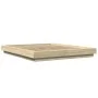 Estructura de cama madera de ingeniería roble Sonoma 150x200 cm de vidaXL, Camas y somieres - Ref: Foro24-3281184, Precio: 15...