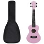 Soprano ukulele set with pink 23" case for children by vidaXL, String instruments - Ref: Foro24-70153, Price: 28,71 €, Discou...