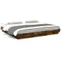 Smoked oak engineered wood bed frame 200x200cm by vidaXL, Beds and slatted bases - Ref: Foro24-3281165, Price: 185,47 €, Disc...