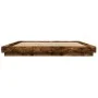 Smoked oak engineered wood bed frame 200x200cm by vidaXL, Beds and slatted bases - Ref: Foro24-3281165, Price: 185,47 €, Disc...