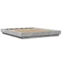 Estructura de cama madera de ingeniería gris hormigón 160x200cm de vidaXL, Camas y somieres - Ref: Foro24-3281178, Precio: 16...