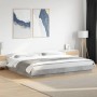 Estructura de cama madera de ingeniería gris hormigón 180x200cm de vidaXL, Camas y somieres - Ref: Foro24-3281171, Precio: 17...