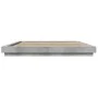 Concrete gray engineered wood bed frame 180x200cm by vidaXL, Beds and slatted bases - Ref: Foro24-3281171, Price: 171,46 €, D...