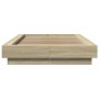 Bettgestell aus Sonoma-Eiche-Holzwerkstoff, 90 x 190 cm von vidaXL, Betten und Lattenroste - Ref: Foro24-3281240, Preis: 133,...