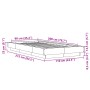 Brown oak engineered wood bed frame 90x200 cm by vidaXL, Beds and slatted bases - Ref: Foro24-3281216, Price: 142,63 €, Disco...