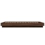 Oak brown engineered wood bed frame 100x200 cm by vidaXL, Beds and slatted bases - Ref: Foro24-3281209, Price: 143,55 €, Disc...