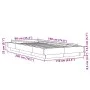 Smoked oak engineered wood bed frame 90x190 cm by vidaXL, Beds and slatted bases - Ref: Foro24-3281242, Price: 131,43 €, Disc...