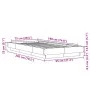 Smoke oak engineered wood bed frame 75x190 cm by vidaXL, Beds and slatted bases - Ref: Foro24-3281249, Price: 120,64 €, Disco...