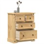 Corona chest of drawers solid pine wood 80x43x91 cm by vidaXL, Storage trunks - Ref: Foro24-4005670, Price: 170,15 €, Discoun...