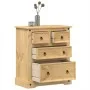 Corona chest of drawers solid pine wood 80x43x91 cm by vidaXL, Storage trunks - Ref: Foro24-4005670, Price: 179,42 €, Discoun...