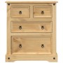 Corona chest of drawers solid pine wood 80x43x91 cm by vidaXL, Storage trunks - Ref: Foro24-4005670, Price: 170,15 €, Discoun...