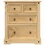 Corona chest of drawers solid pine wood 80x43x91 cm by vidaXL, Storage trunks - Ref: Foro24-4005670, Price: 179,42 €, Discoun...