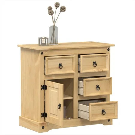 Corona sideboard solid pine wood 87x40x76 cm by vidaXL, Sideboards - Ref: Foro24-4005679, Price: 164,85 €, Discount: %