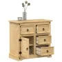 Corona sideboard solid pine wood 87x40x76 cm by vidaXL, Sideboards - Ref: Foro24-4005679, Price: 164,85 €, Discount: %